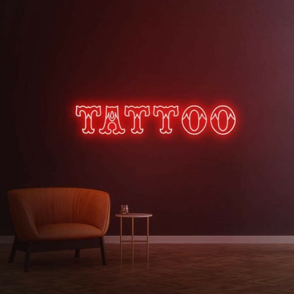 tattoo neon sign