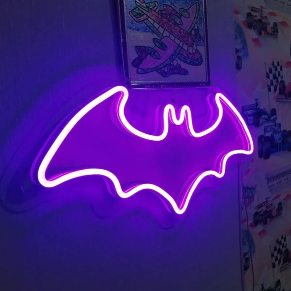 bat neon sign