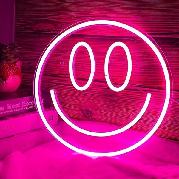 smile neon sign