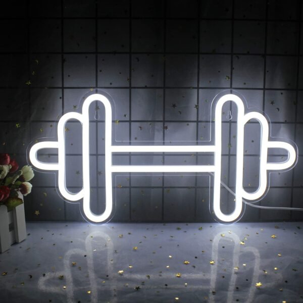 workout neon sign