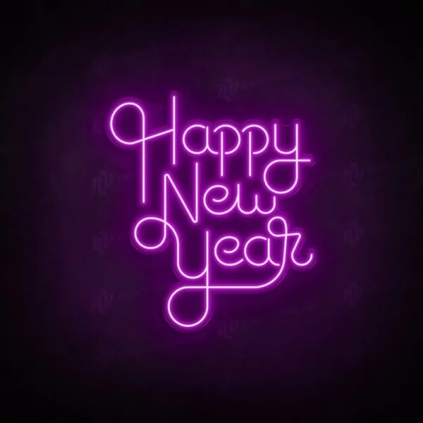 happy new year neon sign