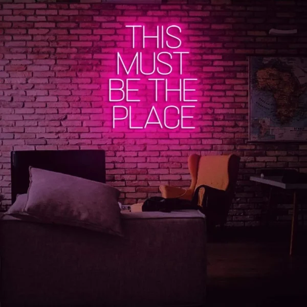 this must be the place neon sign