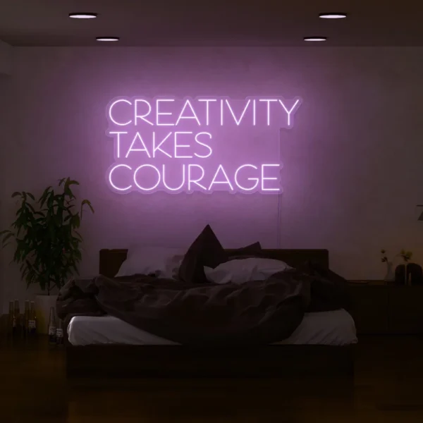 creativity different neon sign