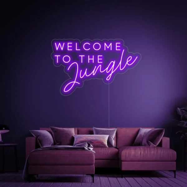 Welcome to the Jungle Neon Sign