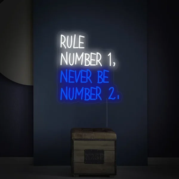 Rule Number Neon Sign
