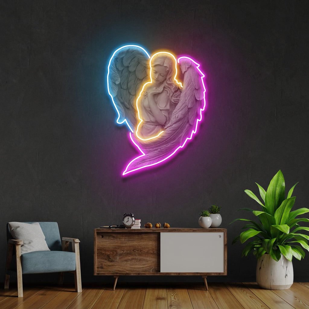 Angel Led Neon Acrylic Artwork - Image 3