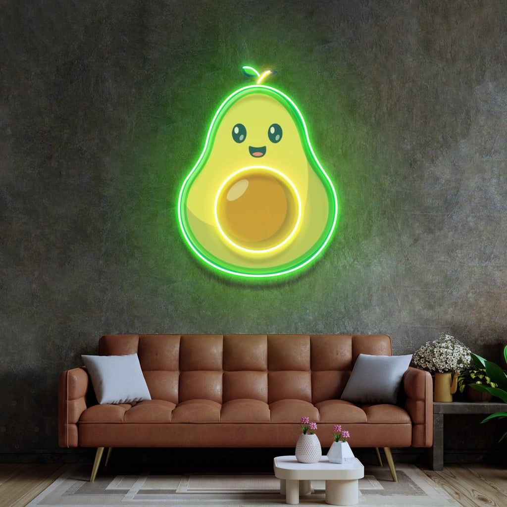 Avocado Baby Led Neon Acrylic Artwork - Image 4
