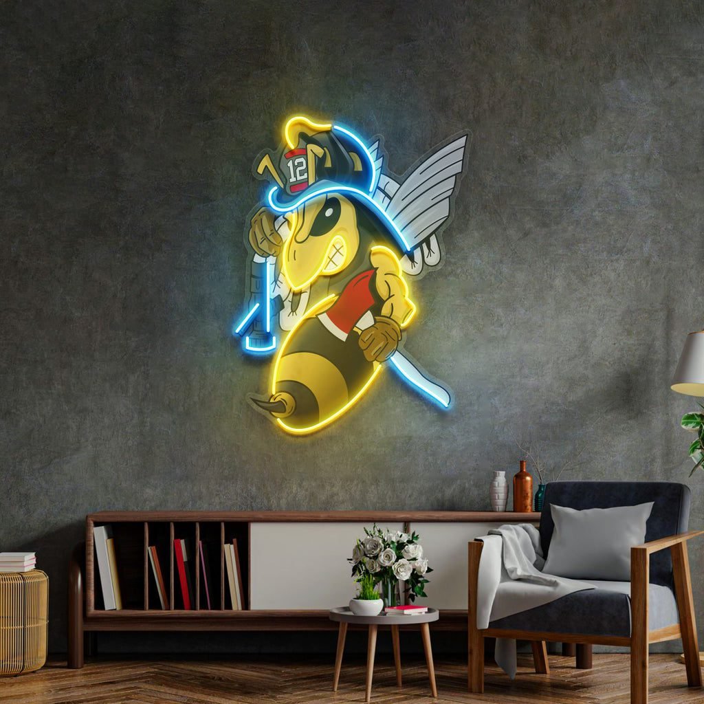 Bee Firefighters LED Neon Sign Light Pop Art - Image 4