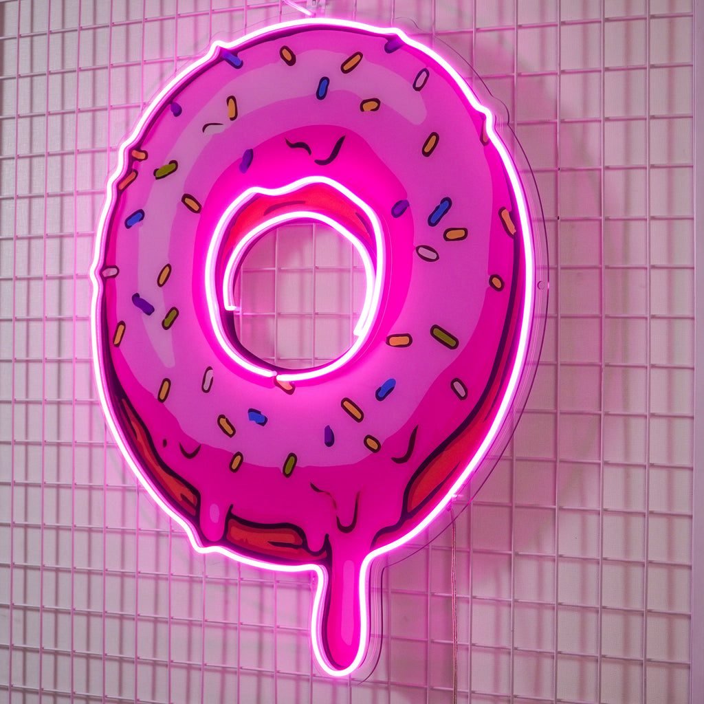 Donut Led Neon Acrylic Artwork - Image 2