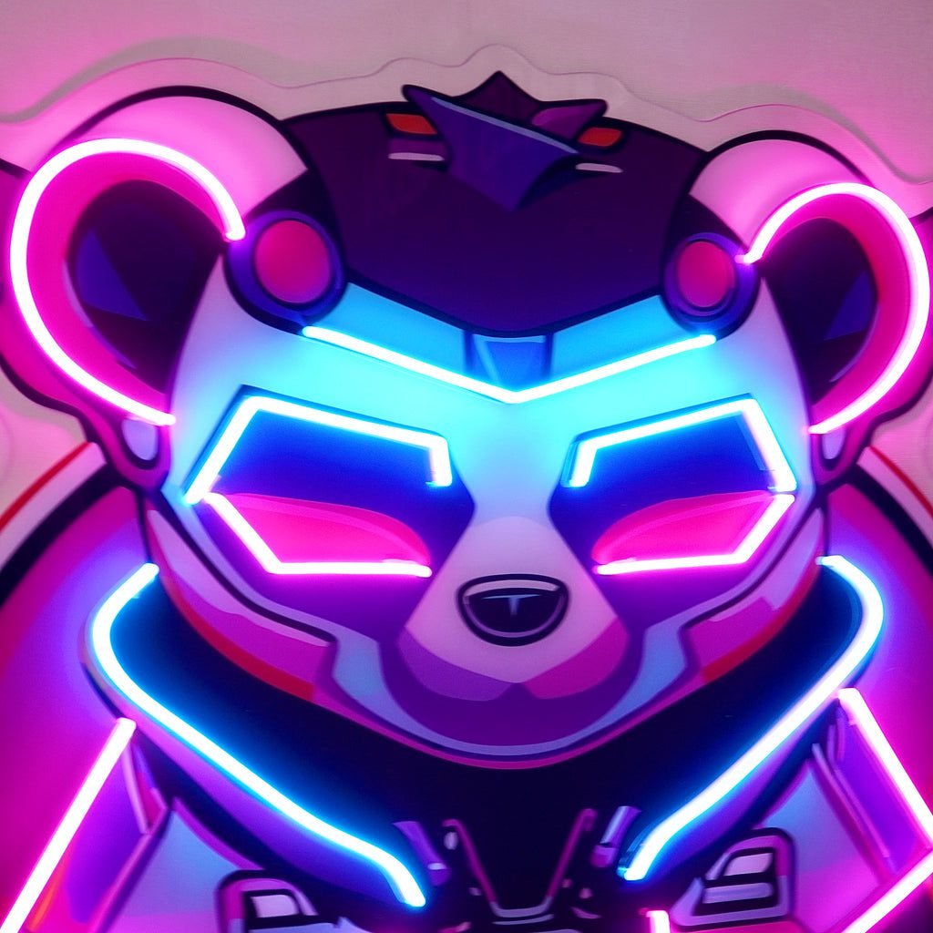 Cyberpunk Panda LED Neon Sign Light Pop Art - Image 4