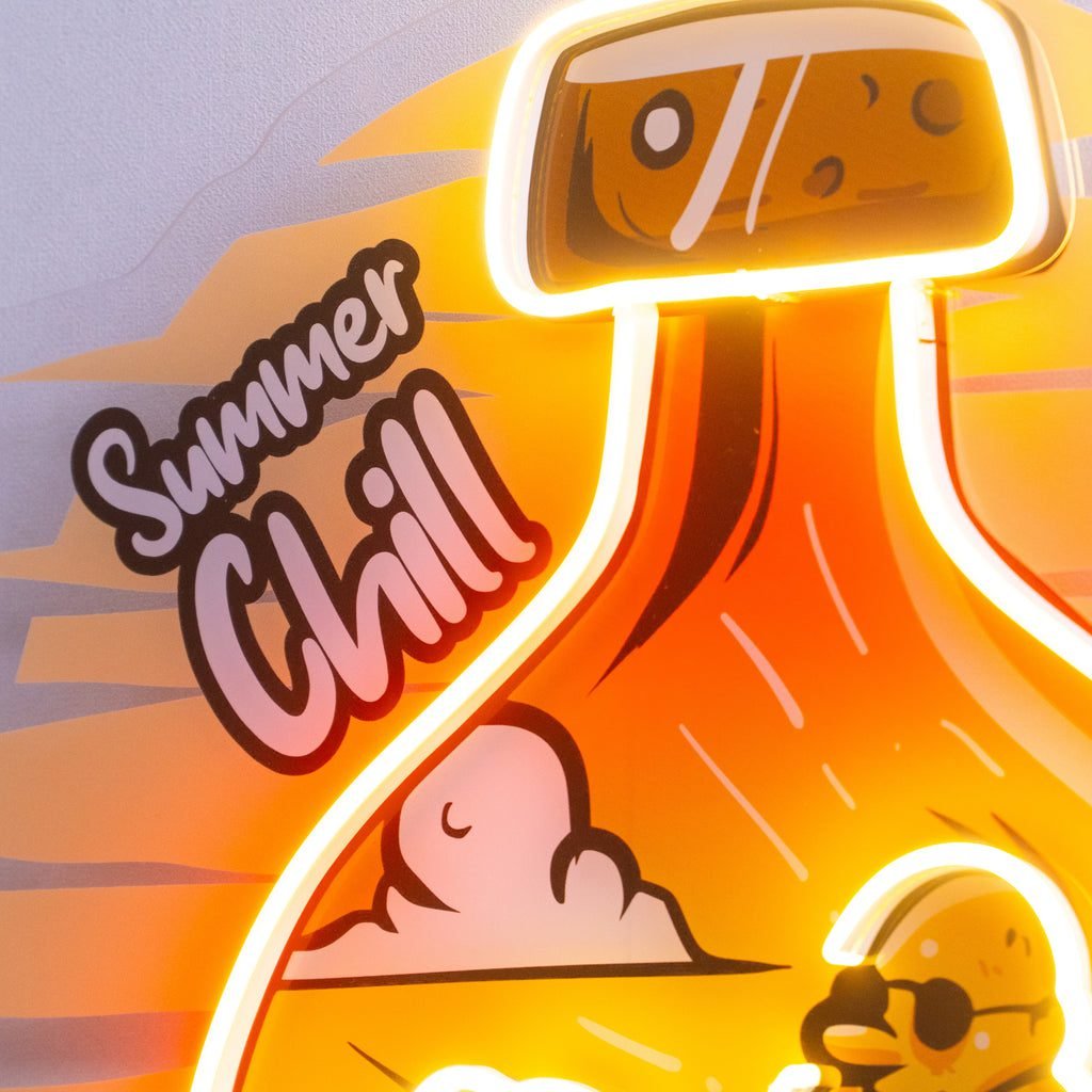 Summer Chill LED Neon Sign Light Pop Art - Image 3
