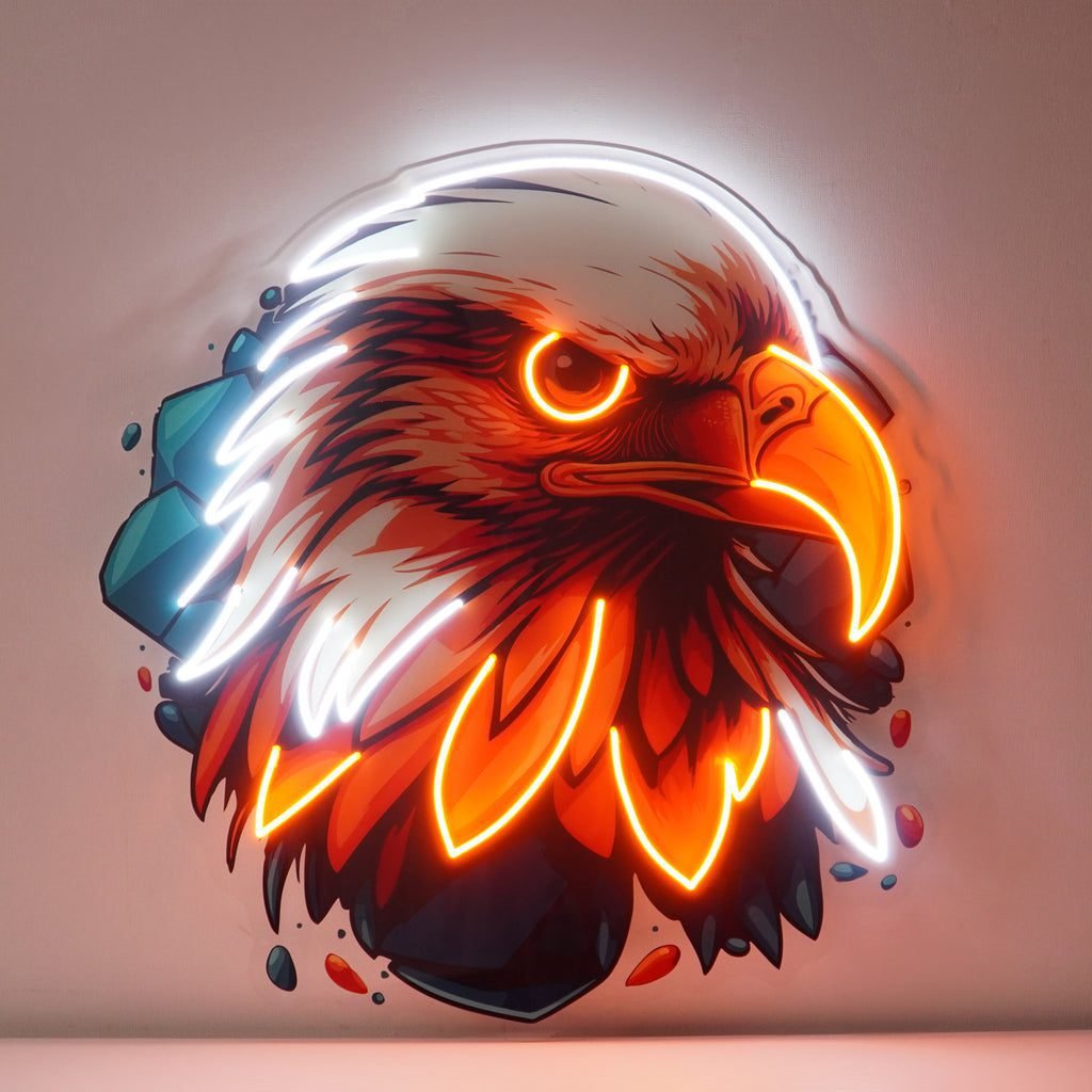 Eagle Head LED Neon Sign Light Pop Art - Image 2