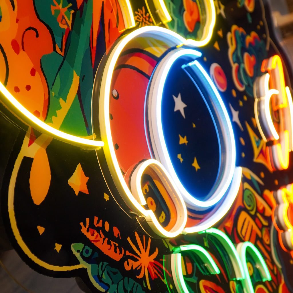 Astronaut Plant Universe LED Neon Sign Light Pop Art - Image 3