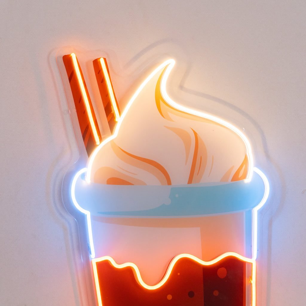 Choco Milktea Led Neon Acrylic Artwork - Image 2
