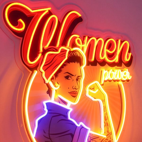 Women In Power Led Neon Acrylic Artwork
