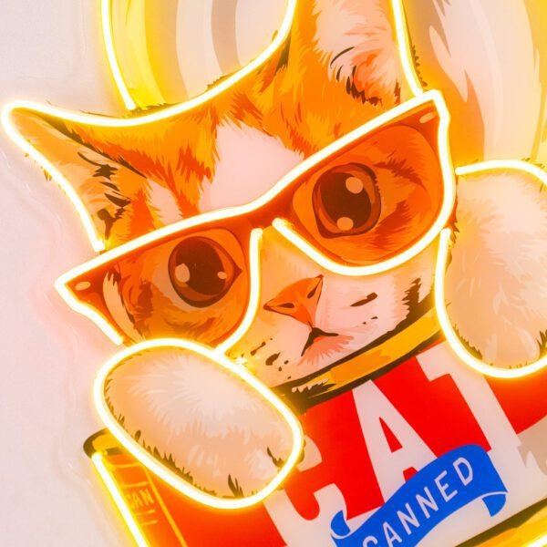 Cat Food LED Neon Sign Light Pop Art