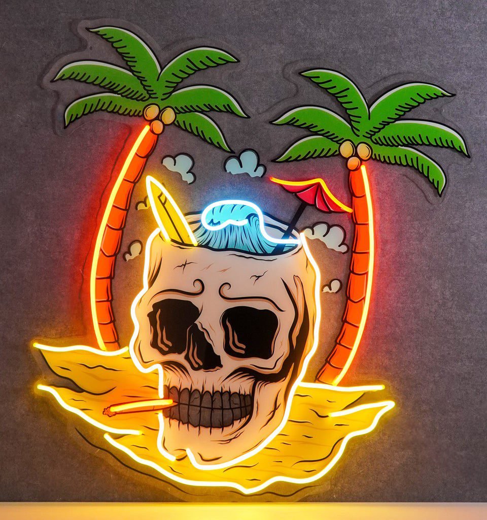 Skull Island LED Neon Sign Light Pop Art - Image 4
