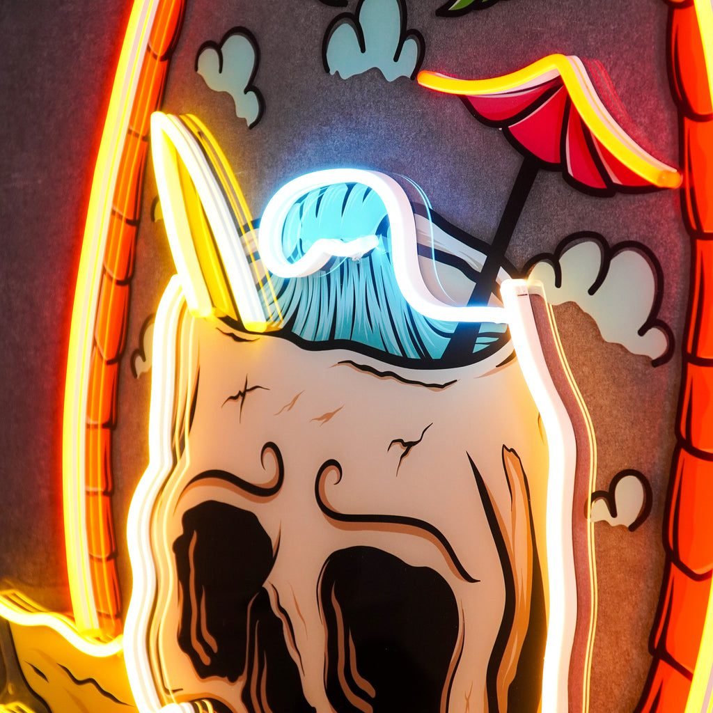 Skull Island LED Neon Sign Light Pop Art - Image 2