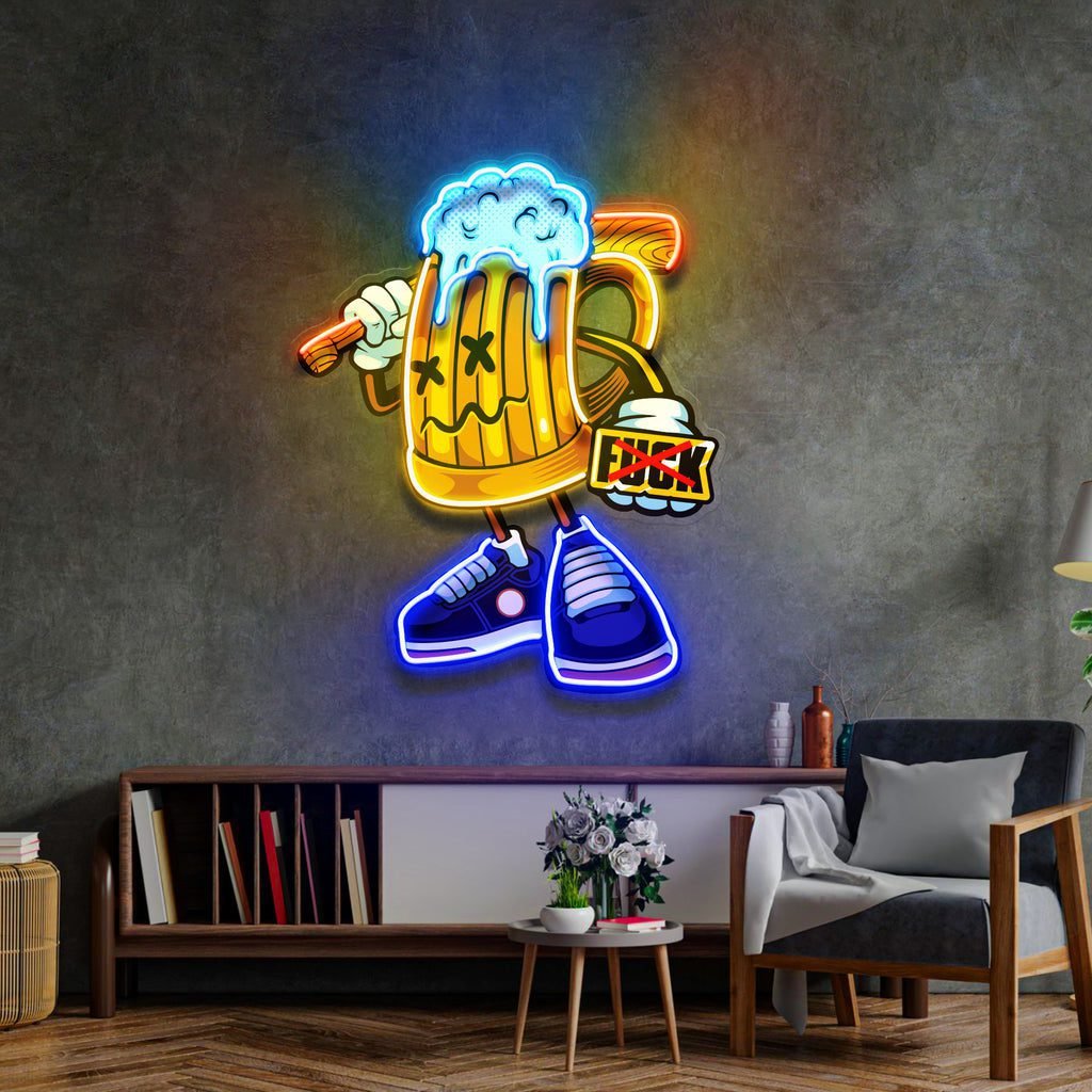 Go Get It Beer LED Neon Sign Light Pop Art - Image 2