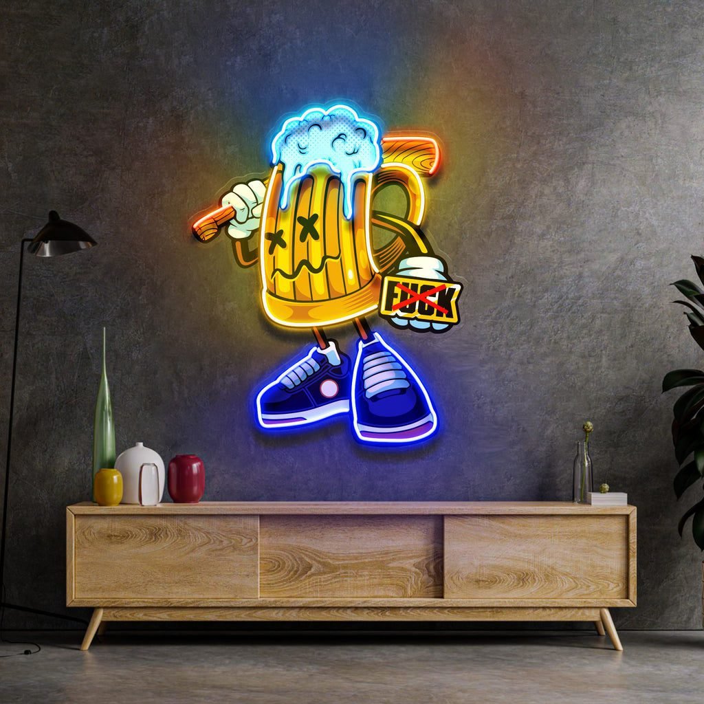 Go Get It Beer LED Neon Sign Light Pop Art - Image 3
