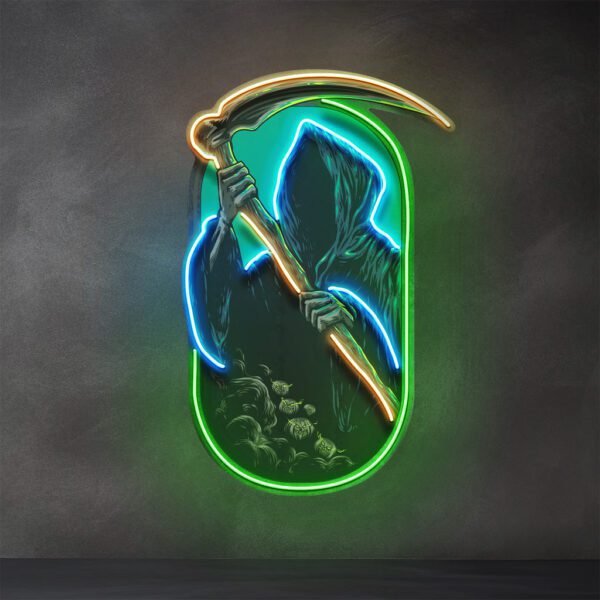 Grim Reaper LED Neon Sign Light Pop Art Sale price$189 Regular price$315 Save 40%