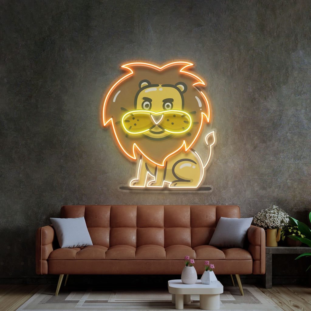 Stupid Lion LED Neon Sign Light Pop Art - Image 2