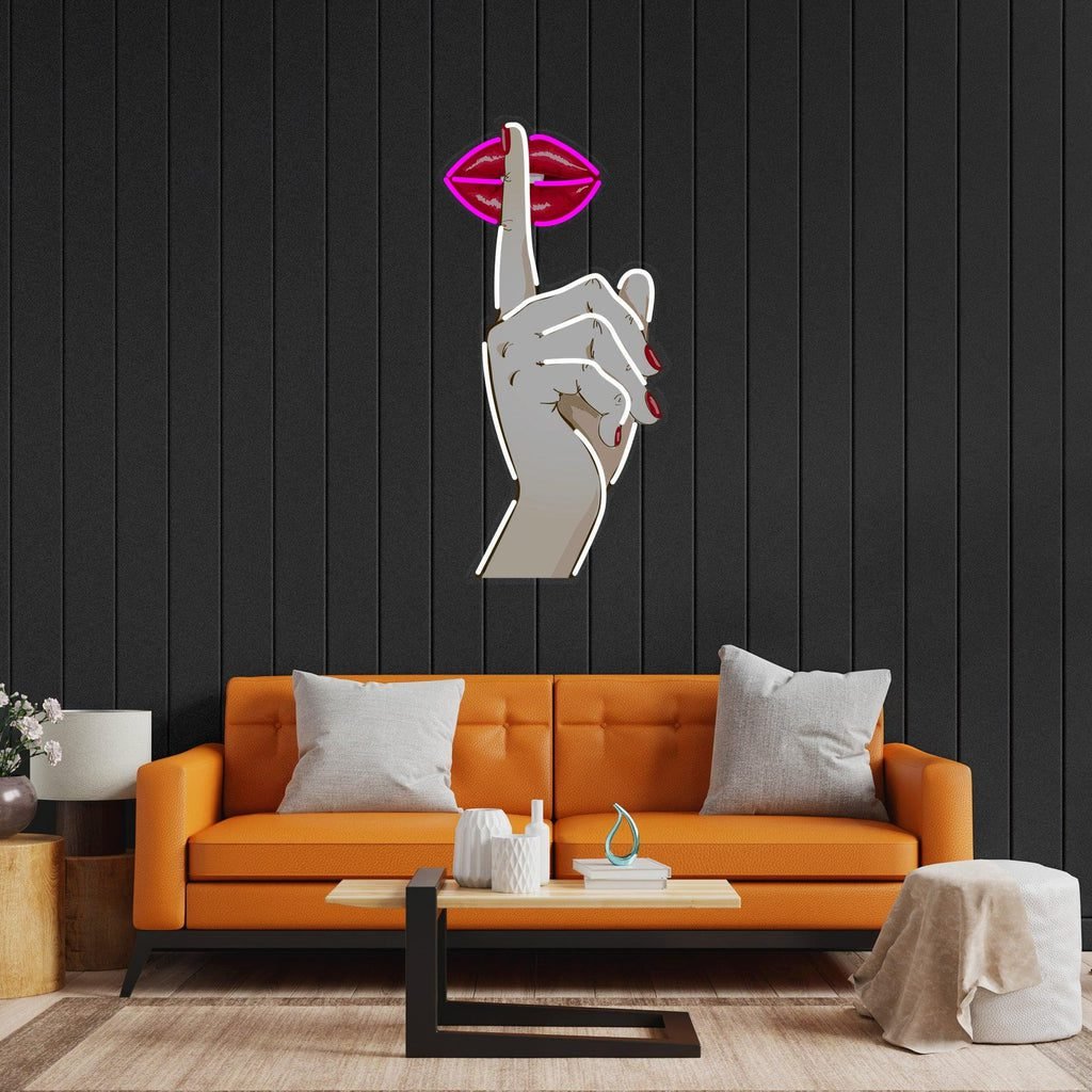 Shut Up Led Neon Acrylic Artwork - Image 4