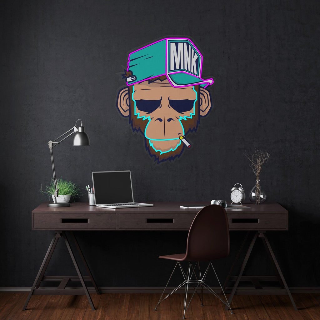 Spoiled Monkey Led Neon Acrylic Artwork - Image 4