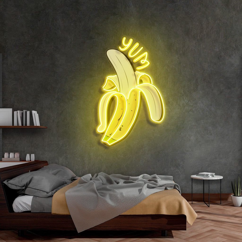 Yum Banana Led Neon Acrylic Artwork - Image 2