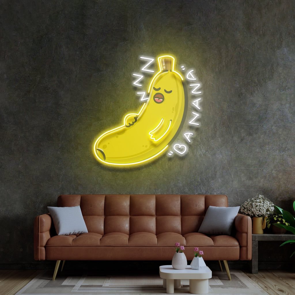 Banana Sleep LED Neon Sign Light Pop Art - Image 2
