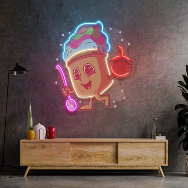 Cool Ice Cream LED Neon Sign Light Pop Art