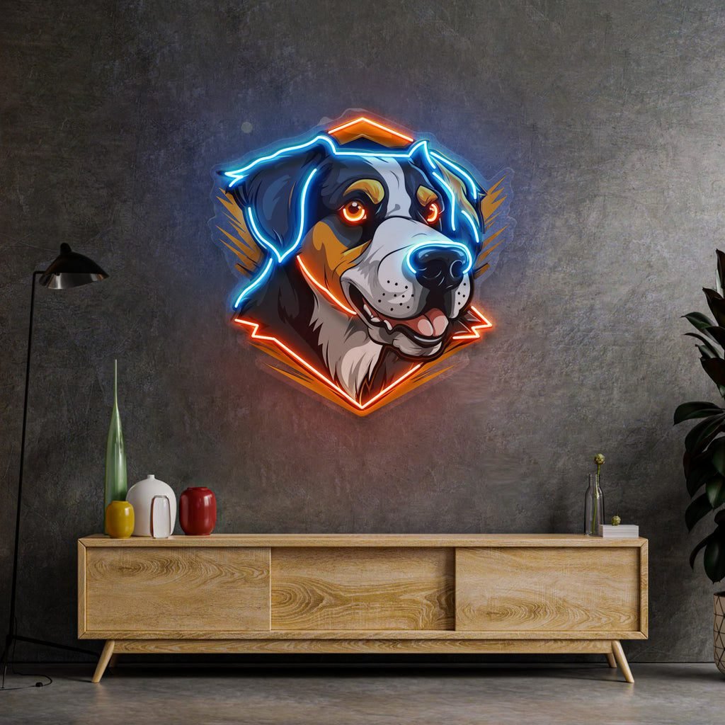 Dog Mascot LED Neon Sign Light Pop Art - Image 2