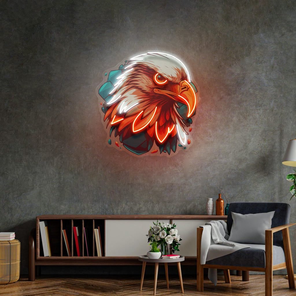 Eagle Head LED Neon Sign Light Pop Art - Image 3