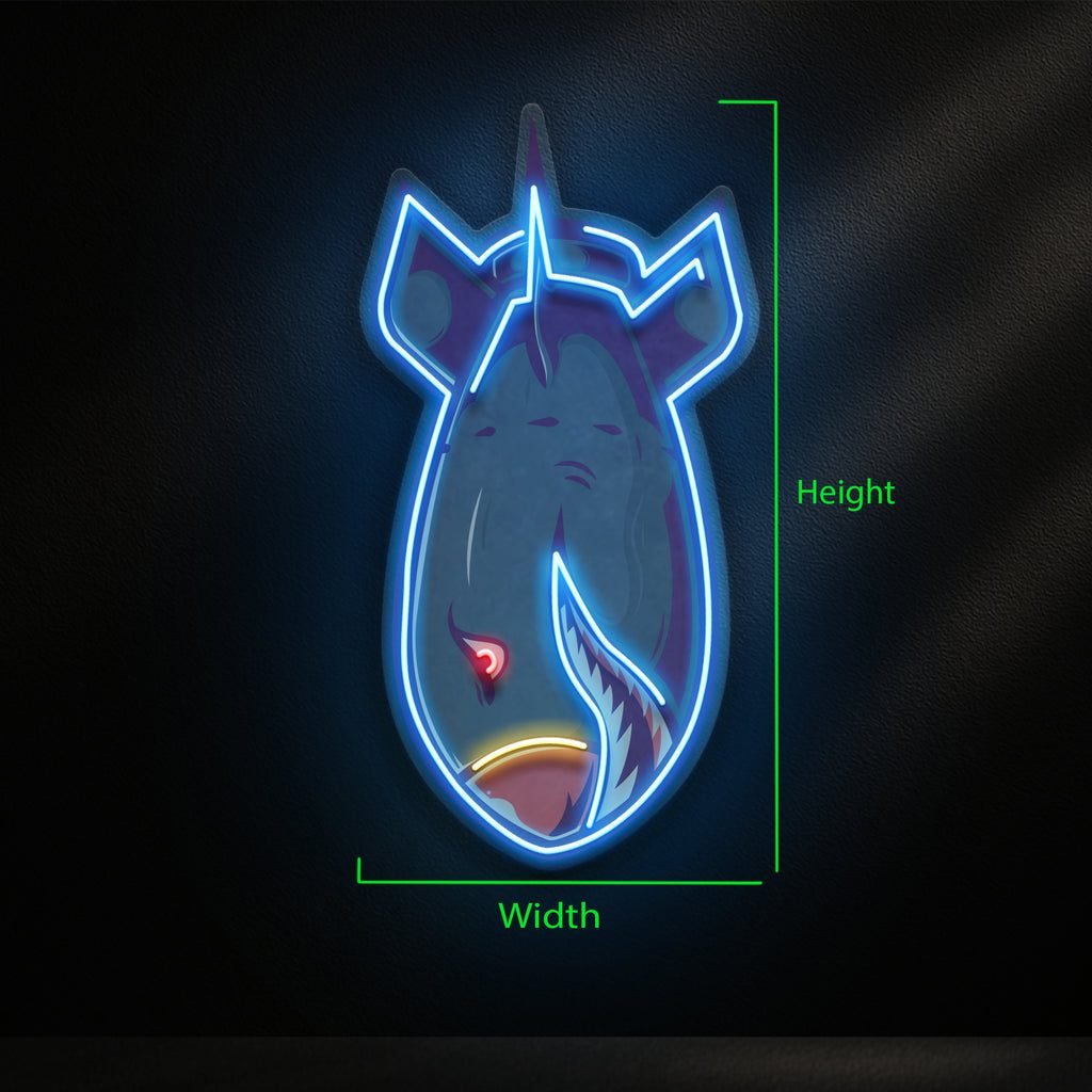 Shark Bomb LED Neon Sign Light Pop Art - Image 2