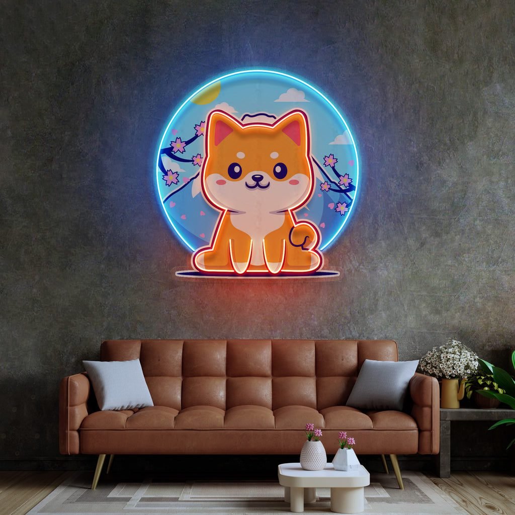 Shiba Mountain LED Neon Sign Light Pop Art - Image 3