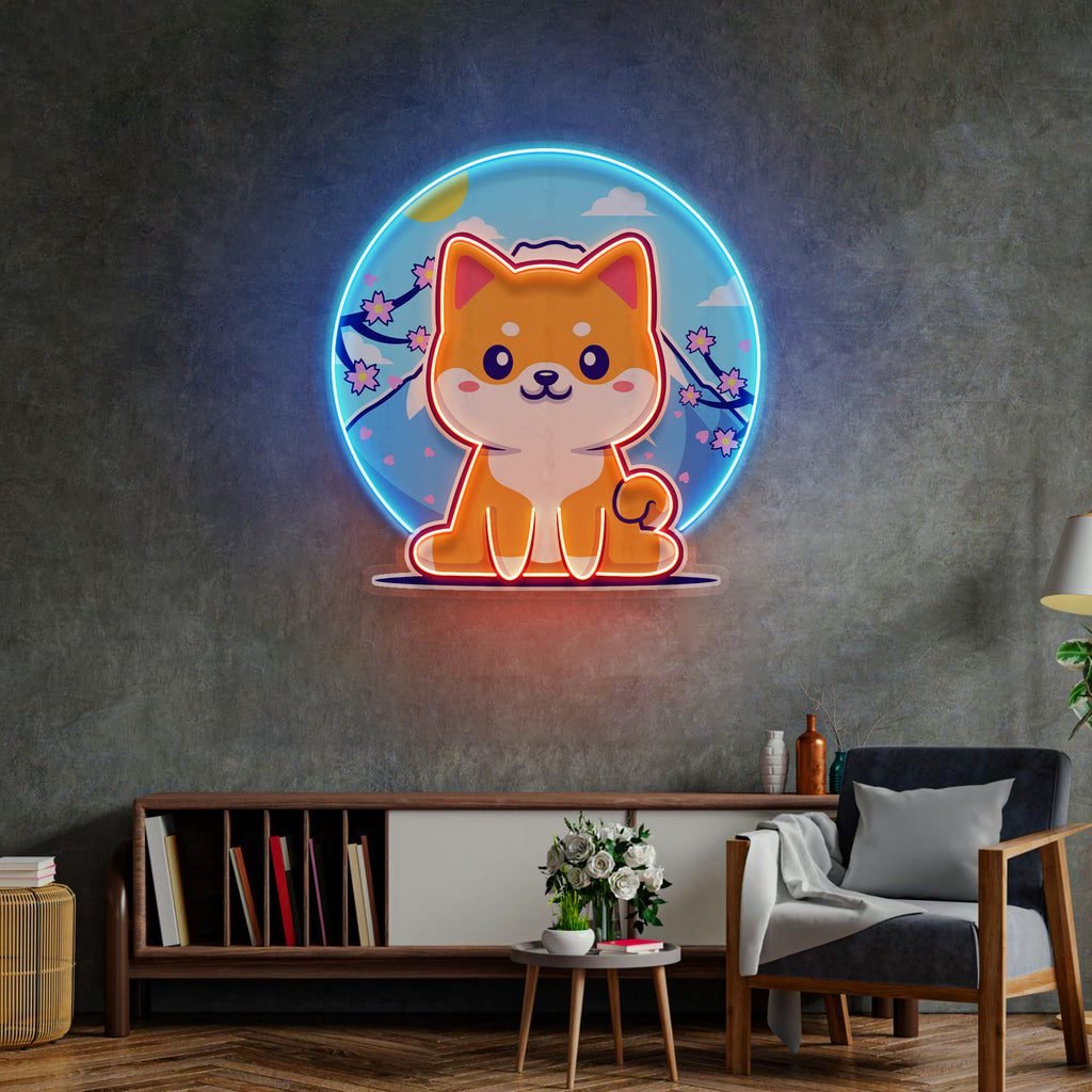 Shiba Mountain LED Neon Sign Light Pop Art - Image 4