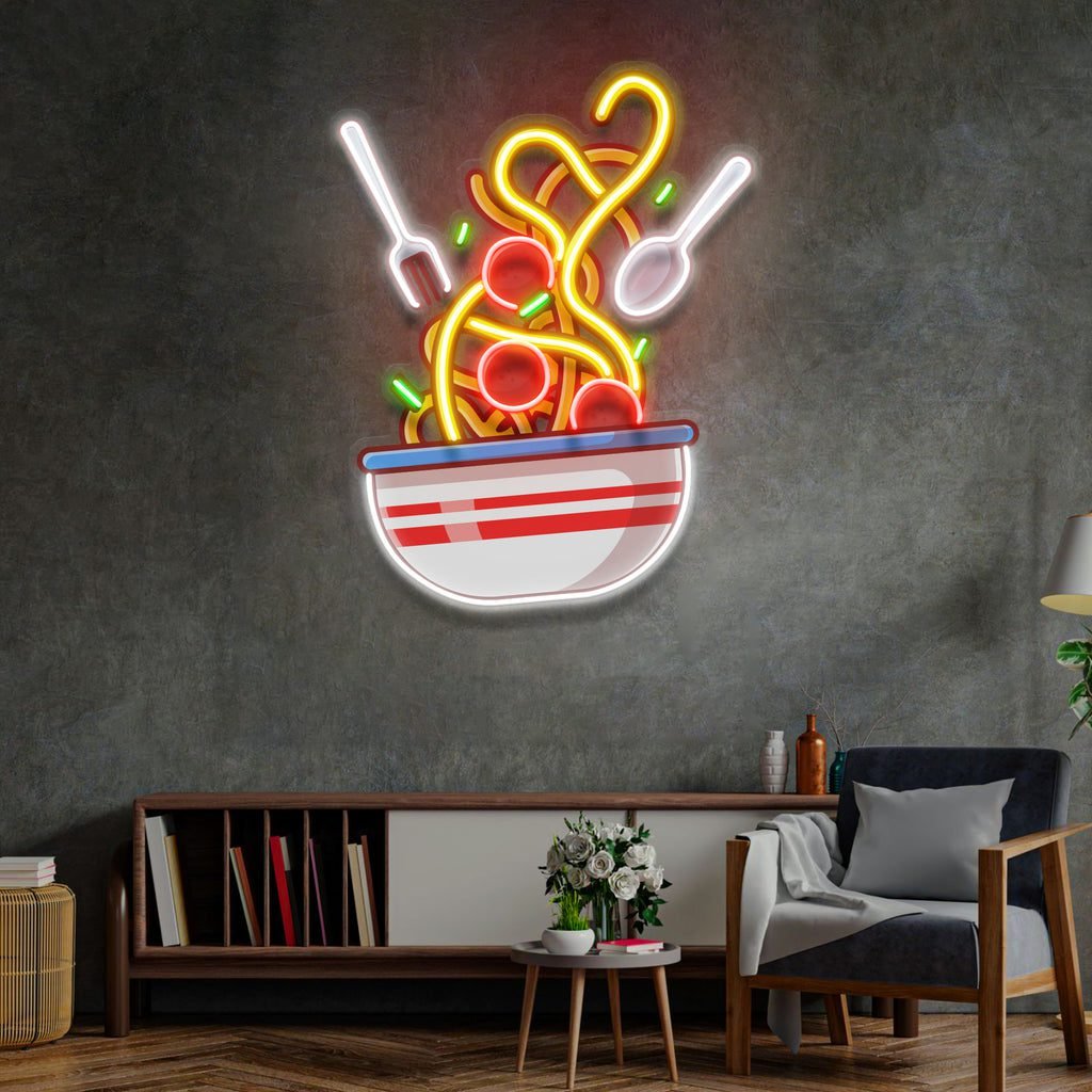 Spaghetti LED Neon Sign Light Pop Art - Image 4