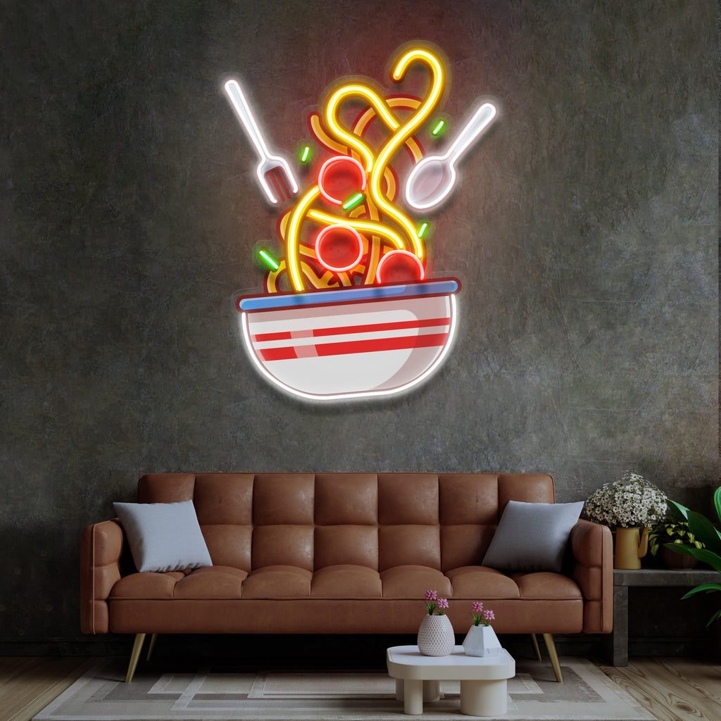 Spaghetti LED Neon Sign Light Pop Art - Image 3