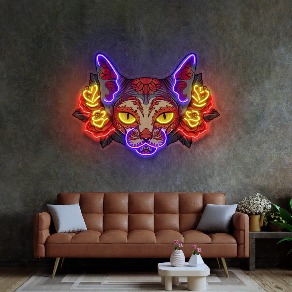 Sphynx LED Neon Sign Light Pop Art - Image 4