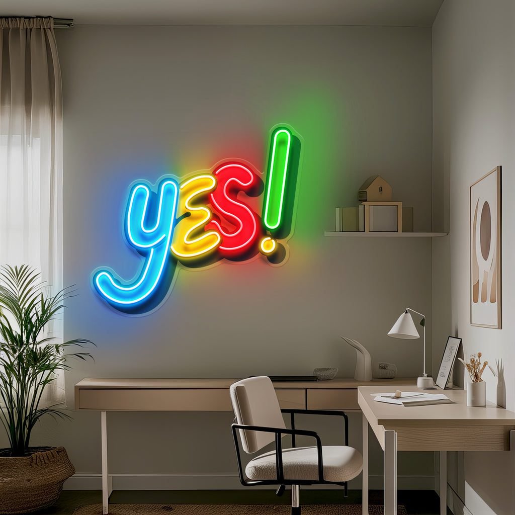 Yes Sign LED Neon Sign Light Pop Art - Image 3